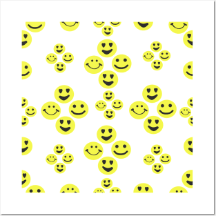 Happy face, smiley face emotions Posters and Art